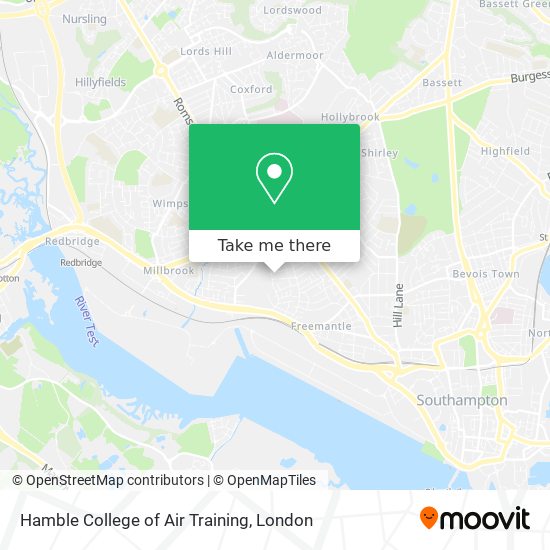 Hamble College of Air Training map