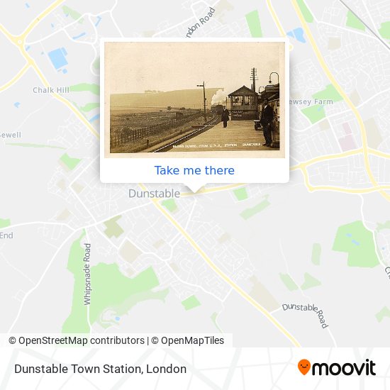 Dunstable Town Station map