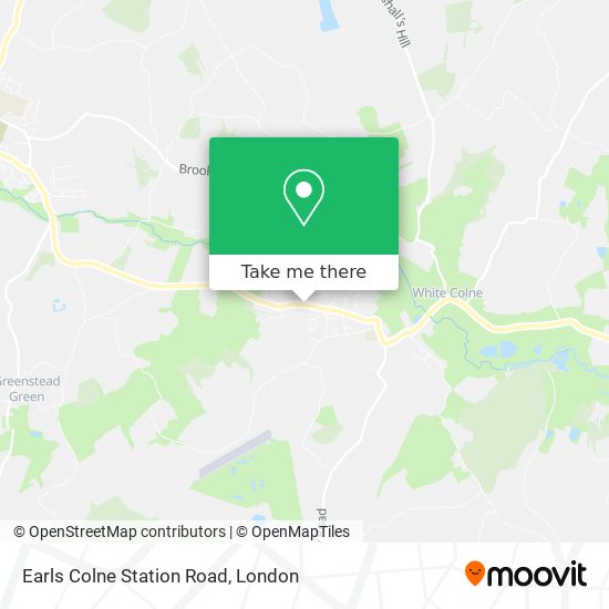 Earls Colne Station Road map