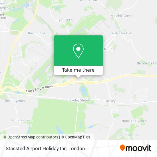 Stansted Airport Holiday Inn map