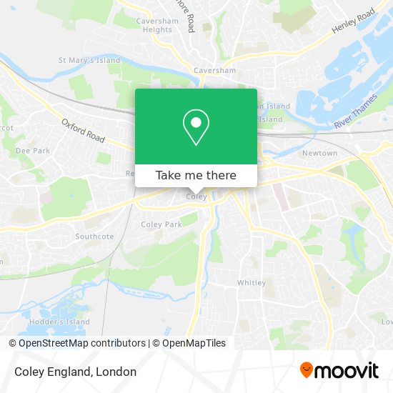 Coley England map