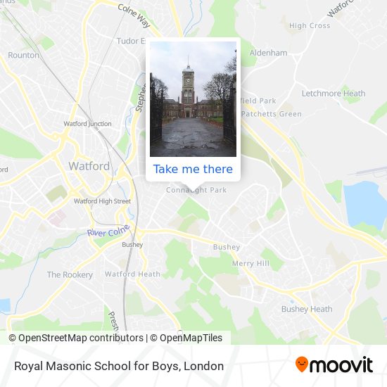 Royal Masonic School for Boys map