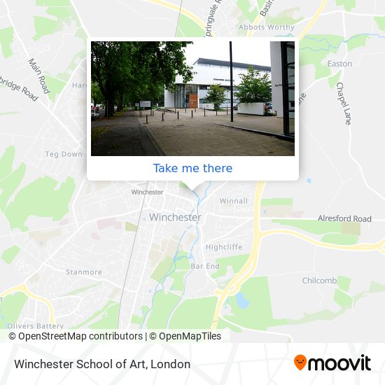 Winchester School of Art map