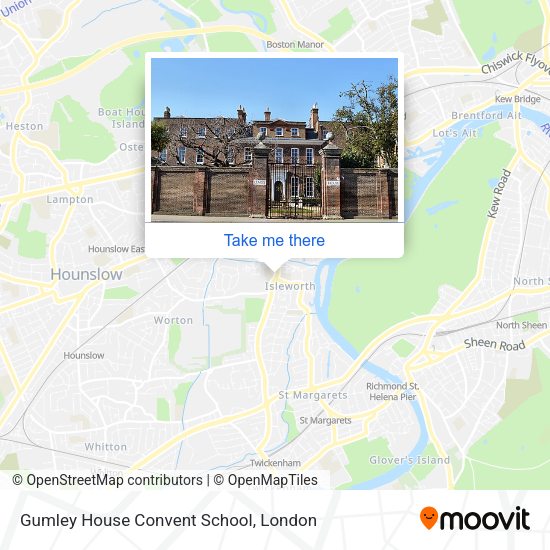 Gumley House Convent School map