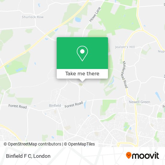 Binfield F C map