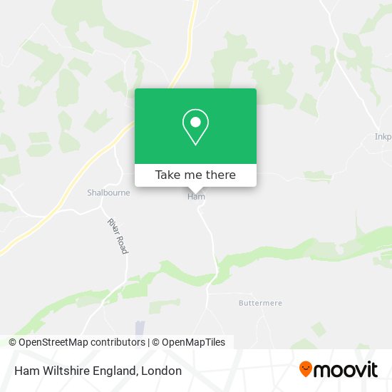 Ham Wiltshire England map