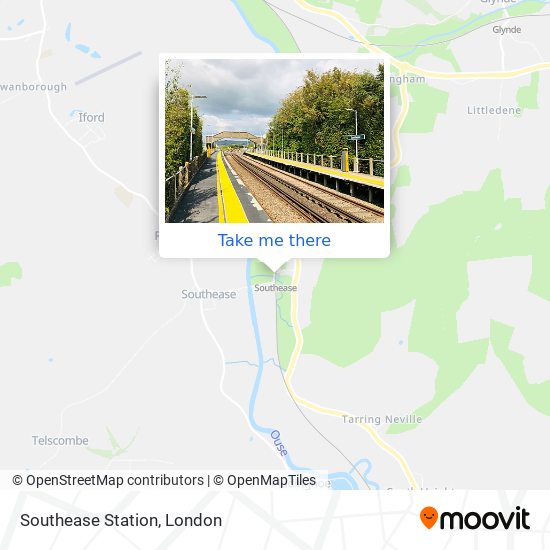 Southease Station map