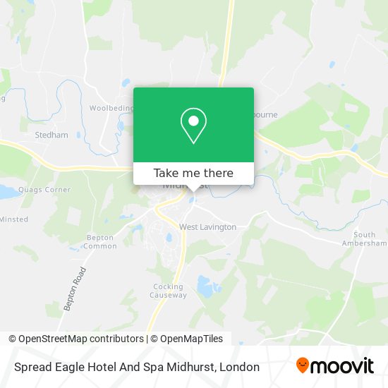 Spread Eagle Hotel And Spa Midhurst map