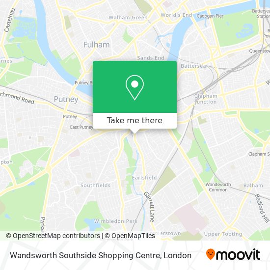 Wandsworth Southside Shopping Centre map