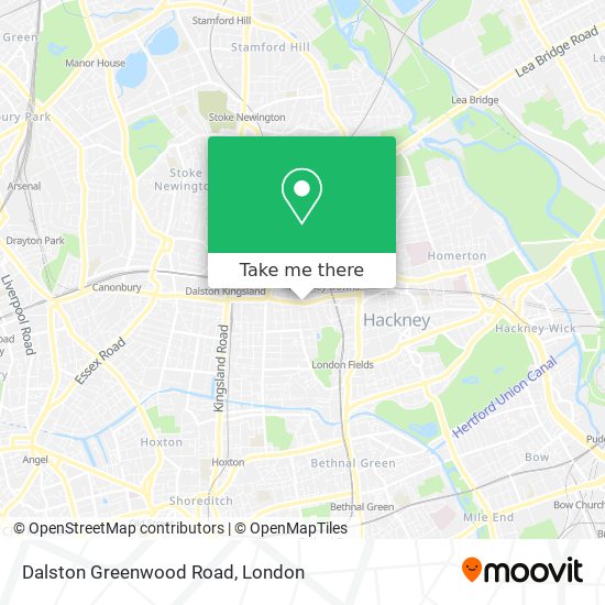 Dalston Greenwood Road map