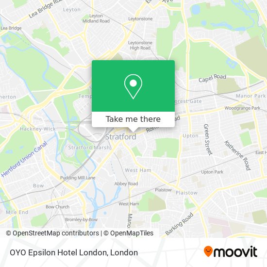 OYO Epsilon Hotel London map