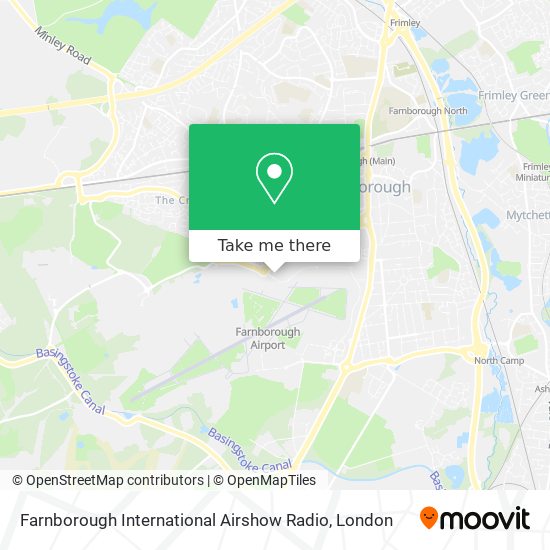 Farnborough International Airshow Radio map