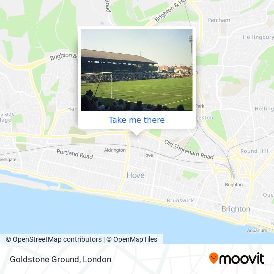 Goldstone Ground map