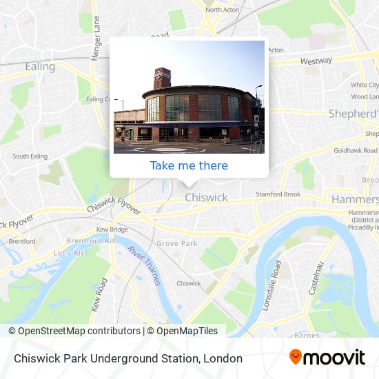 Chiswick Park Underground Station map