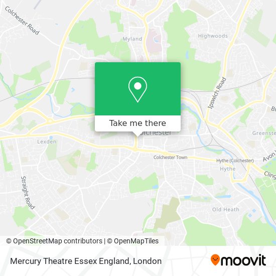 Mercury Theatre Essex England map