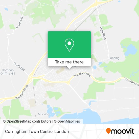 Corringham Town Centre map
