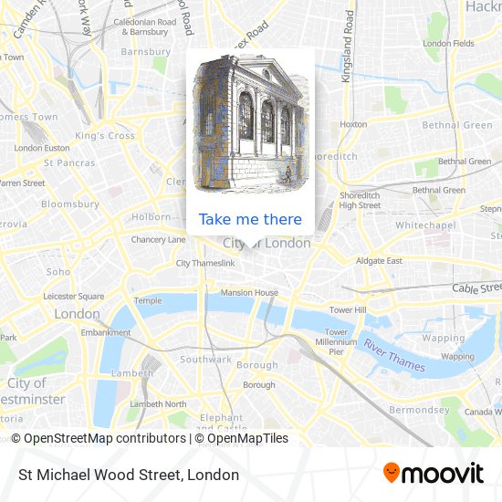 St Michael Wood Street map