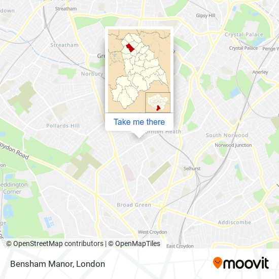 Bensham Manor map