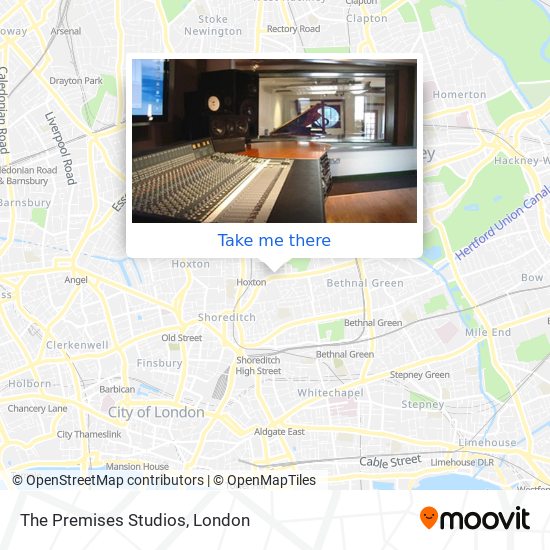 The Premises Studios map