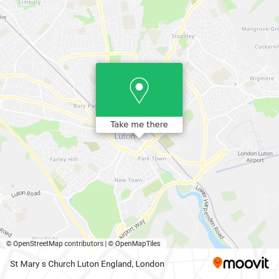 St Mary s Church Luton England map