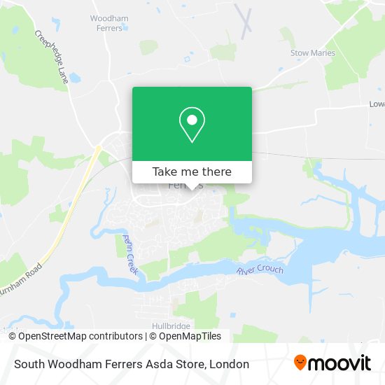 South Woodham Ferrers Asda Store map