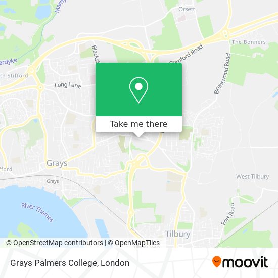 Grays Palmers College map