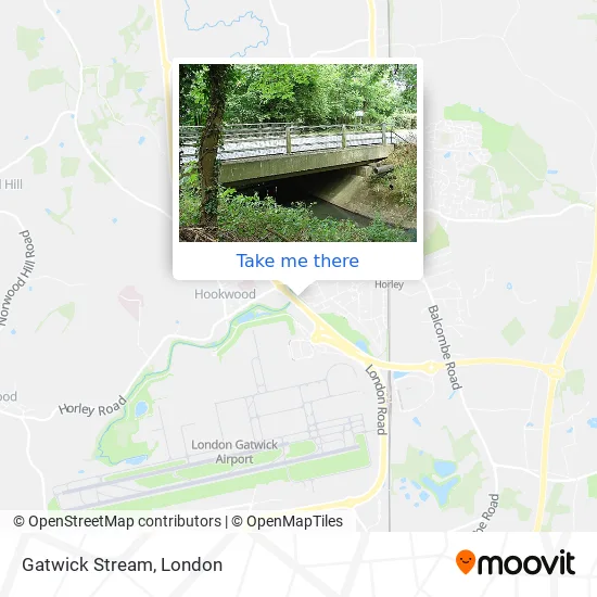 Gatwick Stream map