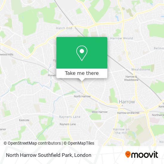 North Harrow Southfield Park map