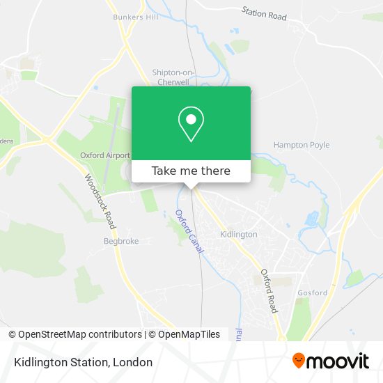 Kidlington Station map