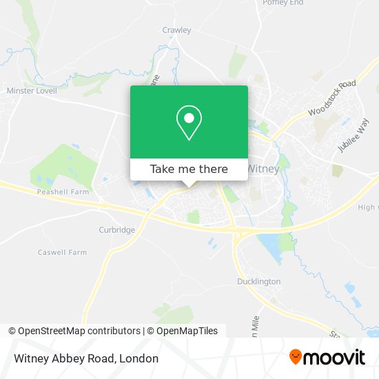 Witney Abbey Road map