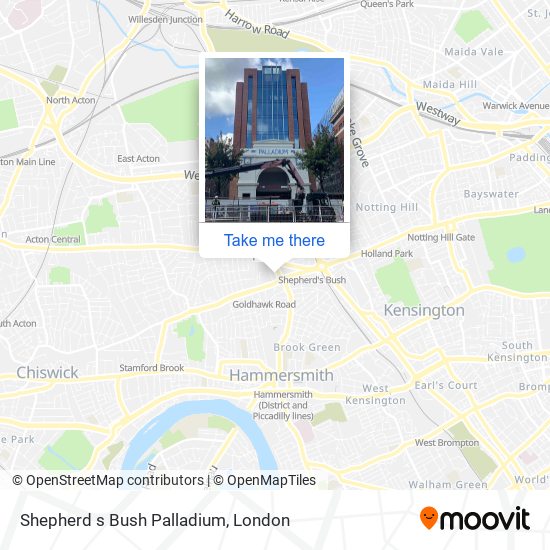 Shepherd s Bush Palladium map