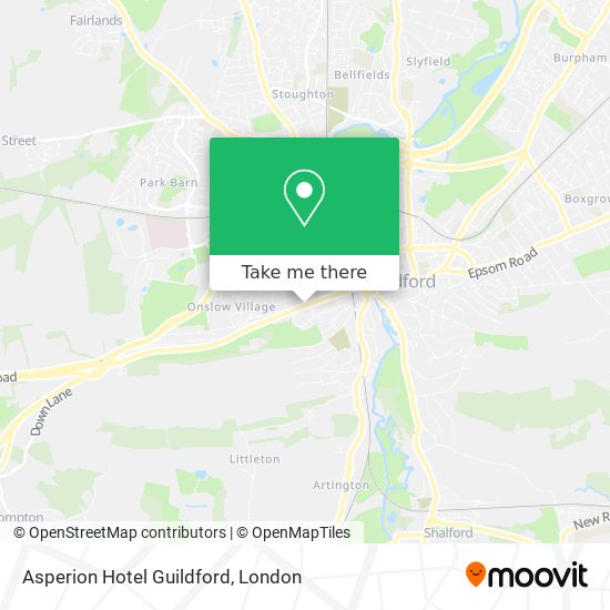 Asperion Hotel Guildford map