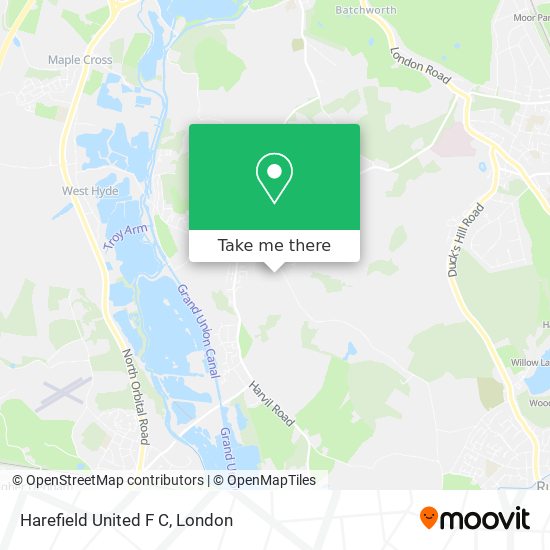 Harefield United F C map