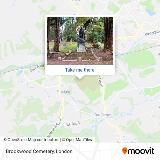 Brookwood Cemetery map