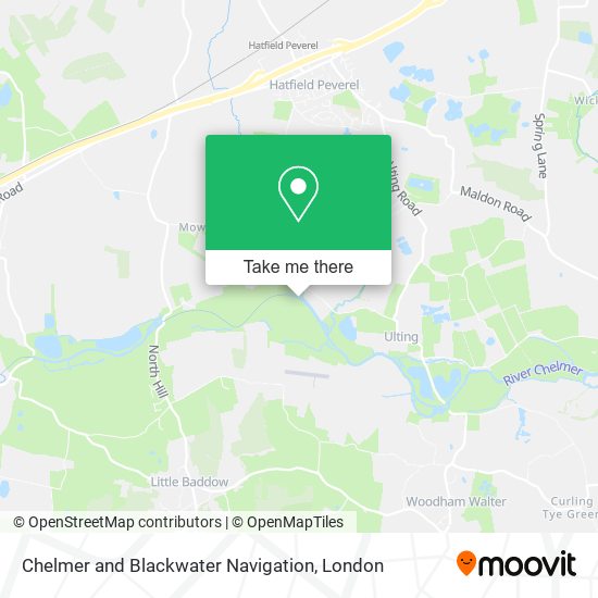 Chelmer and Blackwater Navigation map