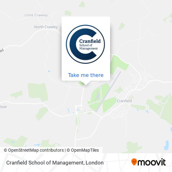 Cranfield School of Management map