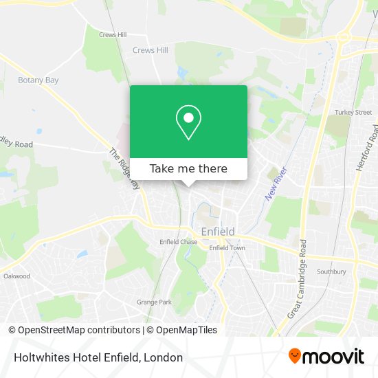 Holtwhites Hotel Enfield map