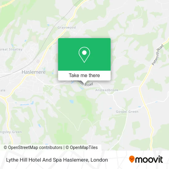 Lythe Hill Hotel And Spa Haslemere map