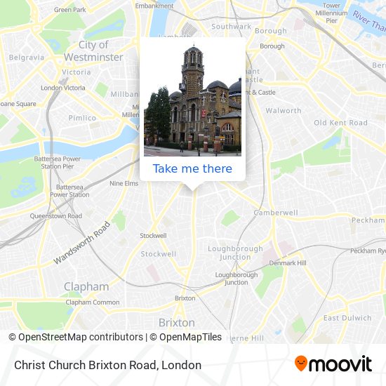 Christ Church Brixton Road map