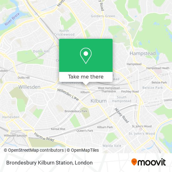 Brondesbury Kilburn Station map