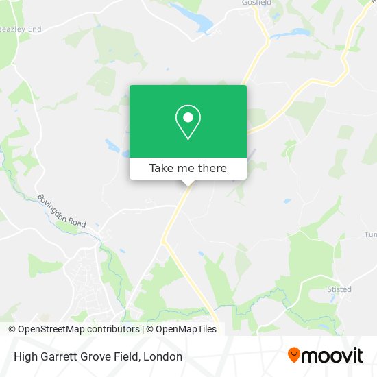 High Garrett Grove Field map