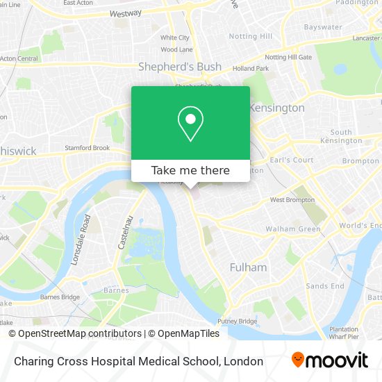 Charing Cross Hospital Medical School map