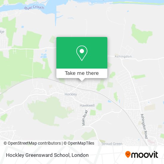 Hockley Greensward School map