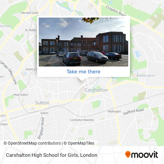 Carshalton High School for Girls map