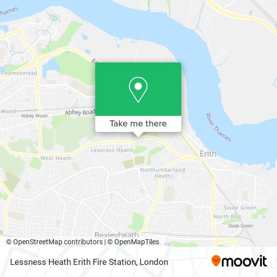 Lessness Heath Erith Fire Station map