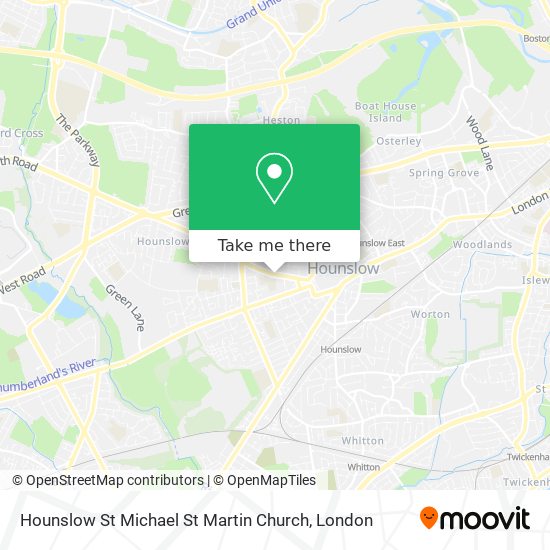 Hounslow St Michael St Martin Church map