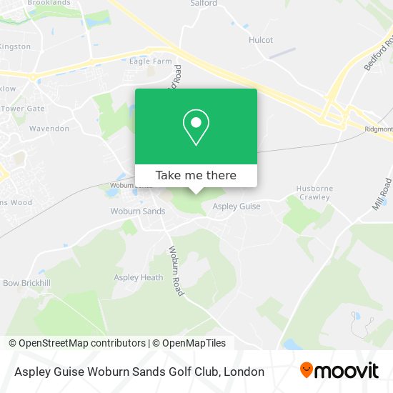 Aspley Guise Woburn Sands Golf Club map
