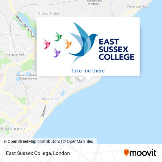 East Sussex College map
