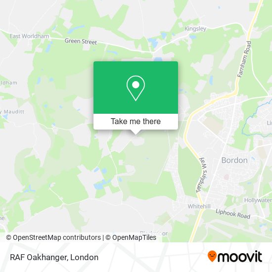 RAF Oakhanger map