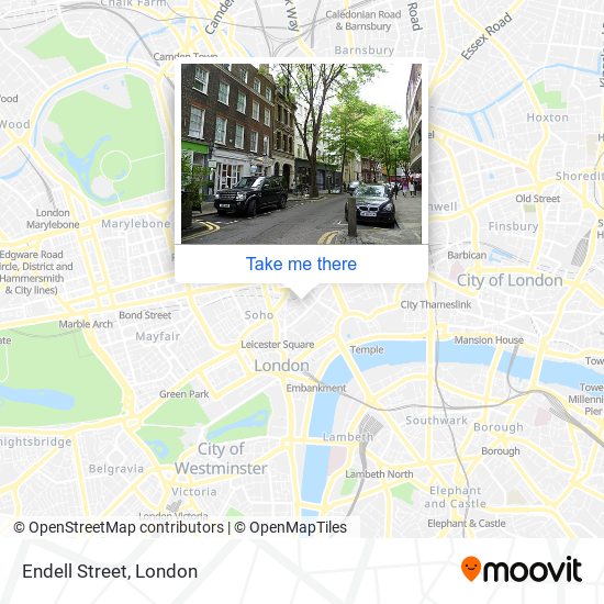 Endell Street map